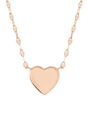 Lord & Taylor Bliss Polished Heart Pendant Necklace