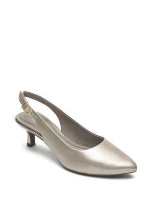 Rockport Total Motion Kaiya Leather Slingback Pumps