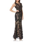 Js Collections Soutache Detailed Pleated Gown