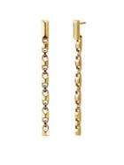 Michael Kors Mercer Link Linear 14k Gold-plated Earrings