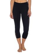 Betsey Johnson Performance Bodycon-fit Cropped Leggings