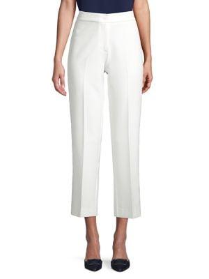 En Thread Straight-leg Ankle Pants