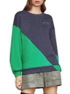 Bcbgmaxazria Asymmetric Colorblock Sweatshirt