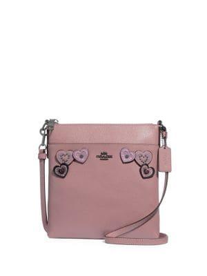 Coach Leather Heart Crossbody Bag