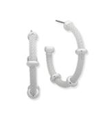 Ralph Lauren Crystal Mesh Chain Hoop Earrings-1.3