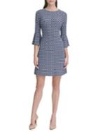 Tommy Hilfiger Teardrop Bell-sleeve A-line Dress