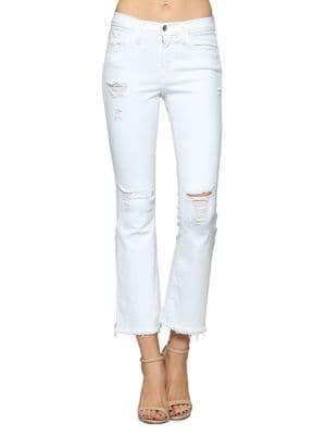 Flying Monkey Distressed Flare-leg Jeans
