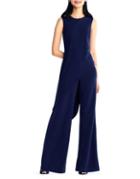 Adrianna Papell Knit Crepe Asymmetric Jumpsuit