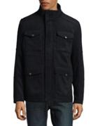 Hart Schaffner Marx Wool-blend Four-pocket Field Jacket