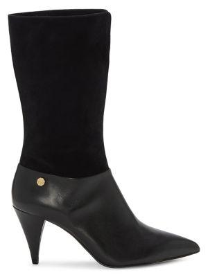 Louise Et Cie Winslow Leather Cone Heel Booties