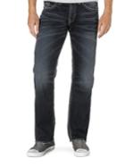 Silver Jeans Zac Dark Wash Straight-leg Jeans