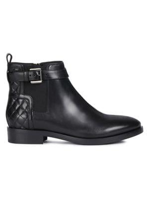 Geox Brogue 19 Leather Booties