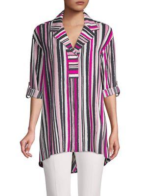 Jones New York Multicolored Stripe Tunic