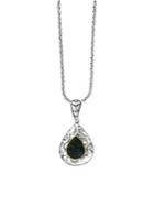 Effy Sterling Silver, 18k Yellow Gold & Onyx Pendant Necklace