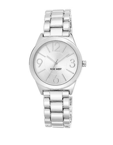 Nine West Ladies Silvertone Bracelet Watch
