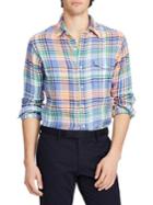 Polo Ralph Lauren Classic-fit Plaid Linen Button-down Shirt