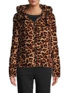 Calvin Klein Leopard-print Puffer Jacket