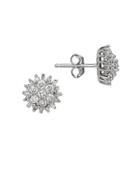 Lord & Taylor Diamond And 14k White Gold Stud Earrings, 0.50 Tcw