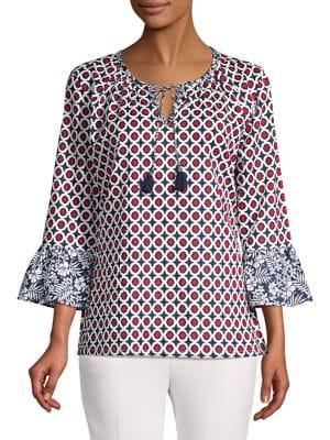 Tommy Bahama Patterned Cotton Top