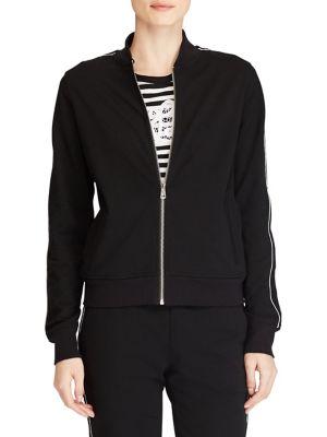 Lauren Ralph Lauren Petite Lace-trim Stretch Bomber Jacket