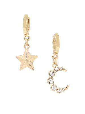 Bcbgeneration Modern Mysticstar & Moon Mismatched Drop Earrings