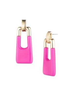 Trina By Trina Turk Geo Jewels Door Knocker Earrings