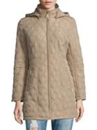 Weatherproof Hooded Quilted Coat
