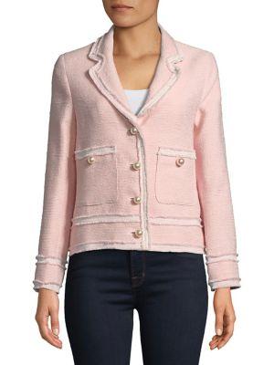 Helene Berman Frayed Long-sleeve Jacket