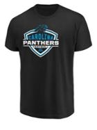 Majestic Carolina Panthers Nfl Primary Receiver Cotton Tee