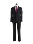 Dkny Modern Fit Solid Wool Suit
