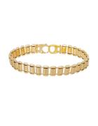 Lord & Taylor 14k Yellow Gold Watch Band Link Bracelet