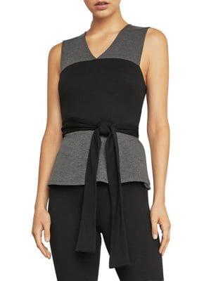 Bcbgmaxazria Tie Waist Top