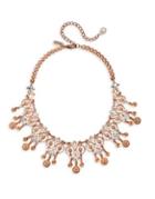 Badgley Mischka 10mm Freshwater Pearl Rose Gold Statement Necklace