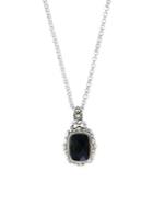 Effy 925 Sterling Silver, Black Onyx, And 18k Yellow Gold Pendant Necklace