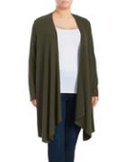 Context Plus Ribbed-knit Duster Cardigan