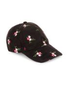 Collection 18 Embroidered Floral Felt Cap