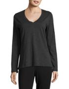Lord & Taylor Cotton Long-sleeve Tee