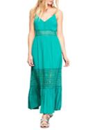Bb Dakota Crochet-trim Challis Maxi Dress