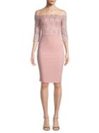 Quiz Sequined Off-the-shoulder Bodycon Dress