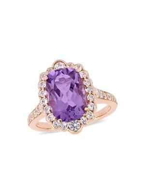 Sonatina Amethyst & White Topaz Cocktail Ring