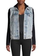 Bailey 44 Knit Jean Vest Hoodie