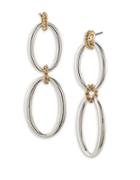 Lauren Ralph Lauren Perfect Pieces 12k Gold & Silver Earrings
