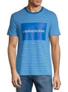 Calvin Klein Jeans Classic Fit Institutional Stripe Ringer Tee