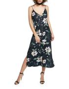Bardot Floral-print V-neck Slip Dress
