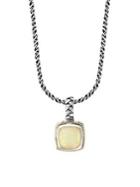 Effy Sterling Silver, 18k Yellow Gold & Opal Pendant Necklace