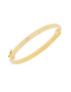 Lord & Taylor 14k Pdc Yellow Gold Weave Cut Flex Bangle Bracelet