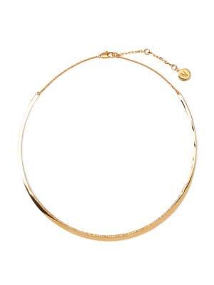 Vince Camuto Goldtone & Crystal Pave Rim Collar Necklace