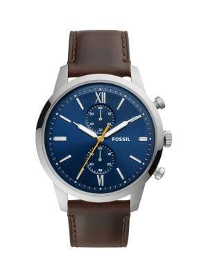 Fossil Townsman Chronograph Leather Watch