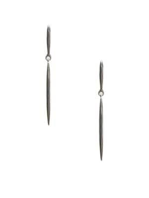 Sole Society Core Metal And Stone Double Drop Earrings
