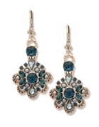 Marchesa Faux Pearl And Cyrstal Drop Earrings